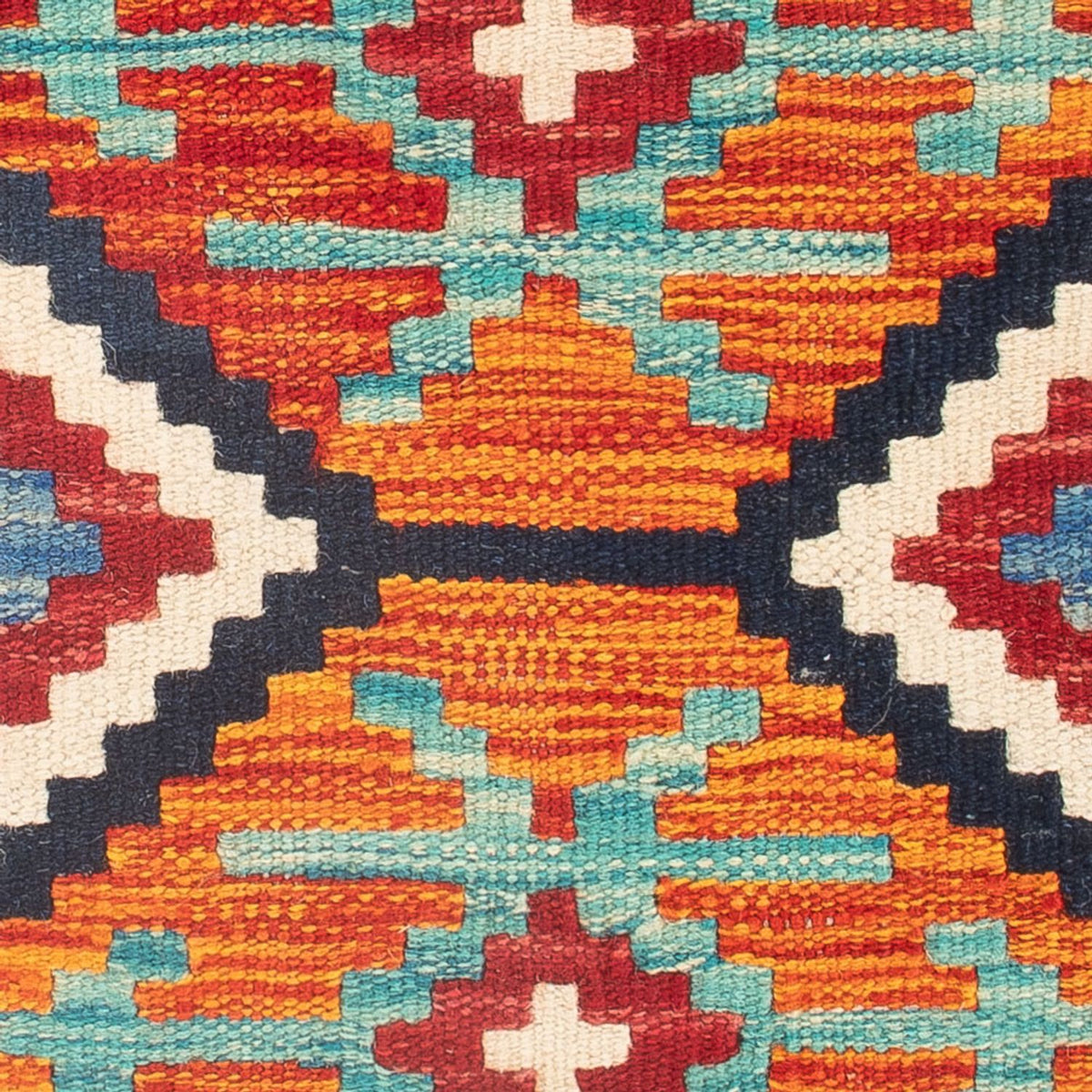 Kelim tapijt - Splash - 60 x 40 cm - veelkleurig