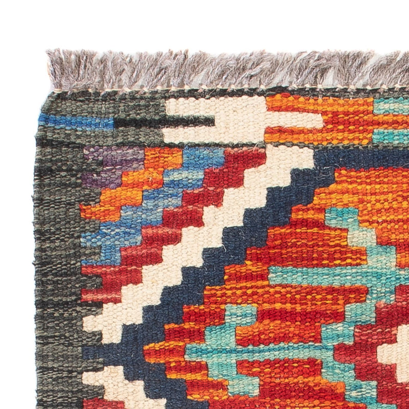 Kelim tapijt - Splash - 60 x 40 cm - veelkleurig