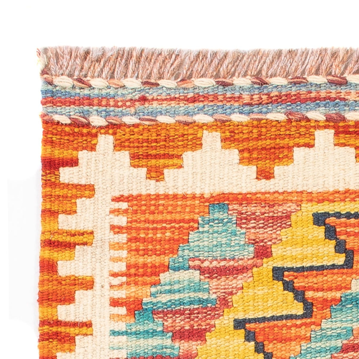 Kelim tapijt - Splash - 60 x 40 cm - veelkleurig