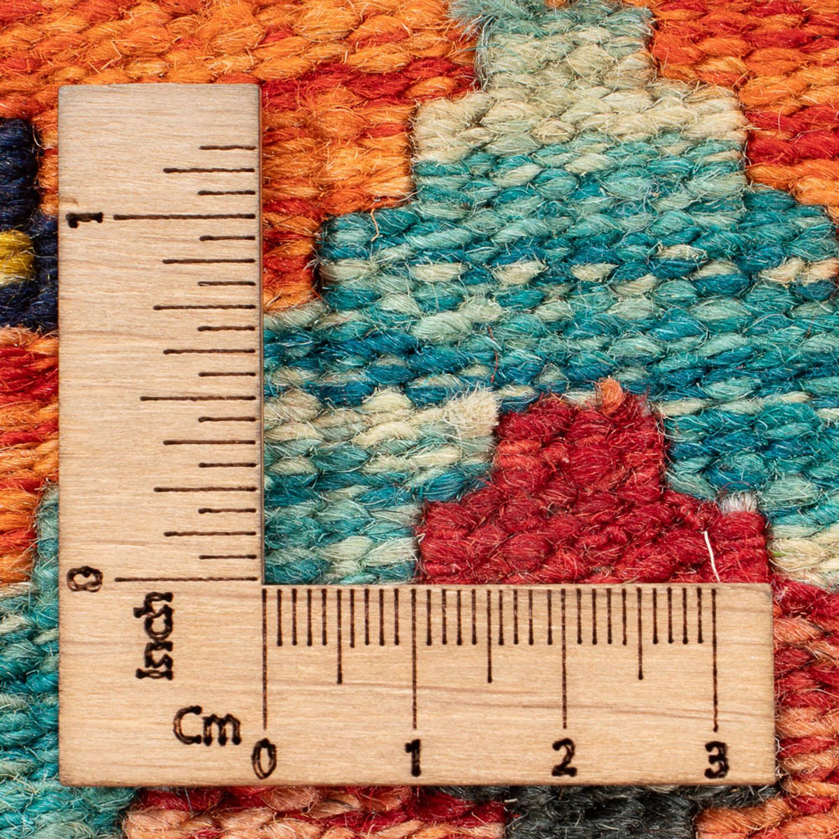 Kelim tapijt - Splash - 60 x 40 cm - veelkleurig