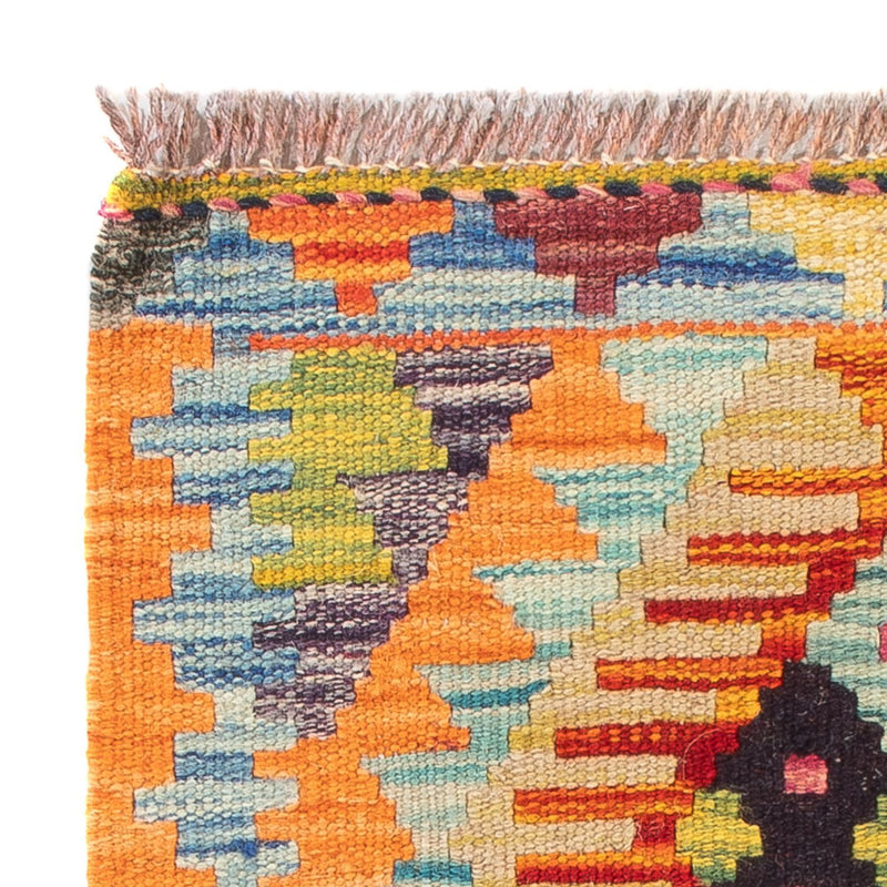 Kelim tapijt - Splash - 60 x 40 cm - veelkleurig