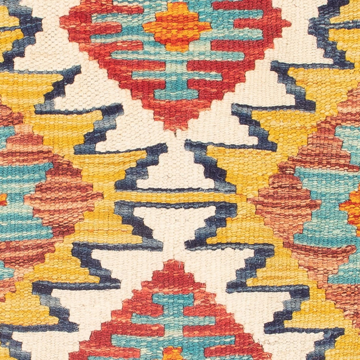 Kelim tapijt - Splash - 60 x 40 cm - veelkleurig