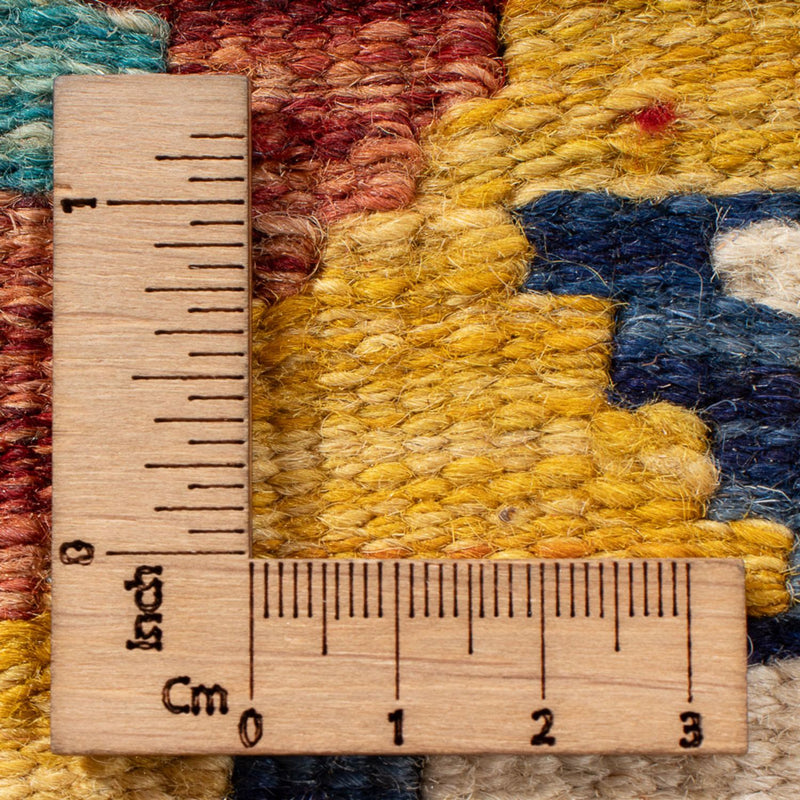 Kelim tapijt - Splash - 60 x 40 cm - veelkleurig