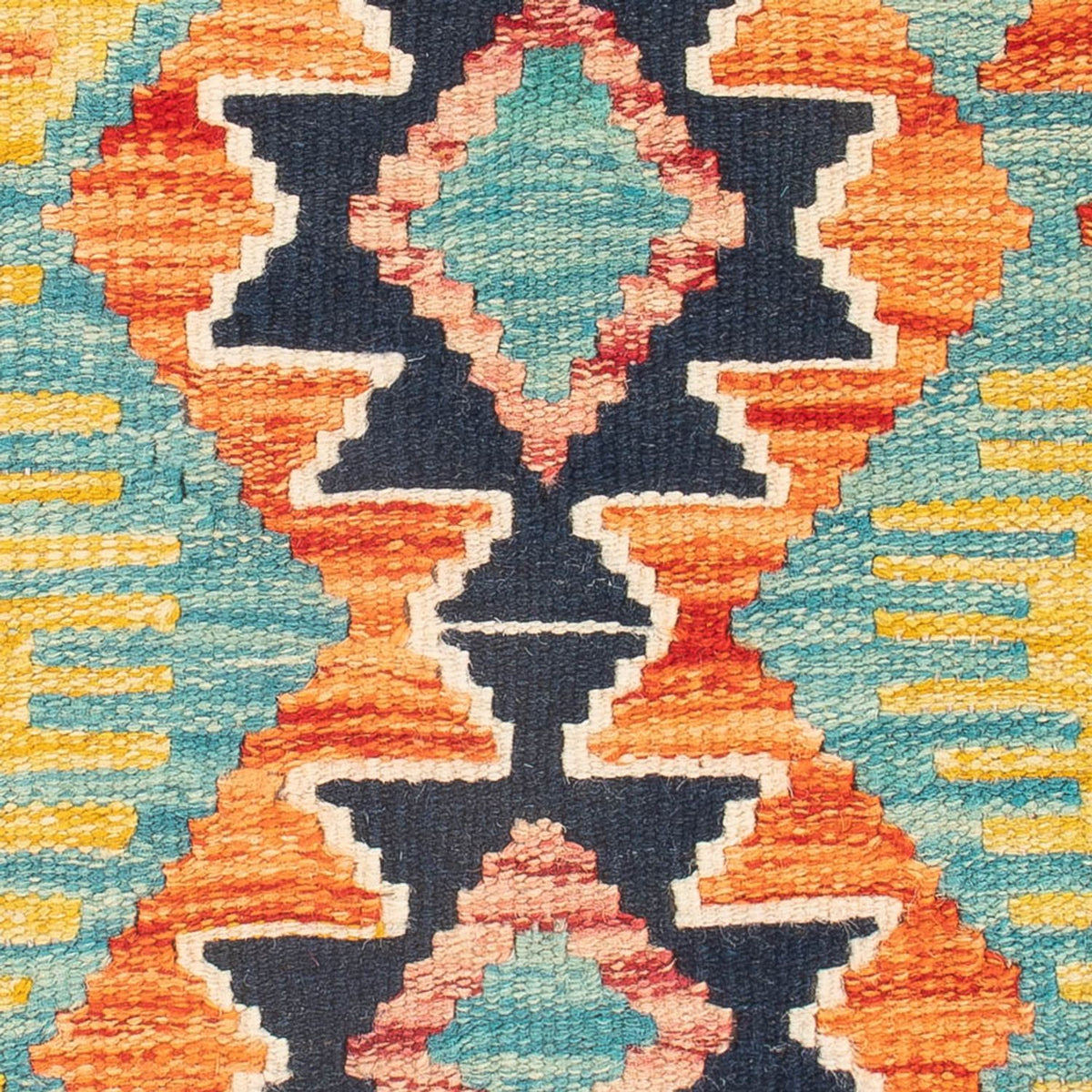 Kelim tapijt - Splash - 60 x 40 cm - veelkleurig