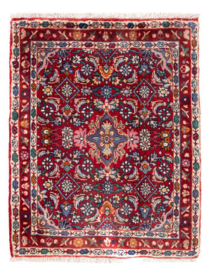 Perzisch tapijt - Bijar - 76 x 55 cm - bordeauxrood