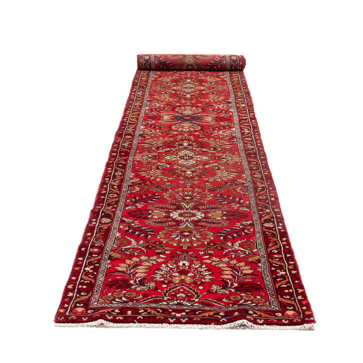 Loper Perzisch tapijt - Klassiek - 454 x 80 cm - rood
