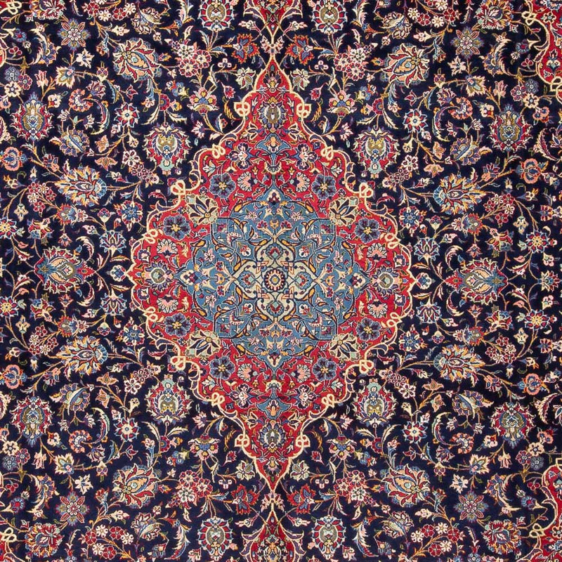 Perzisch tapijt - Keshan - Antiek - 410 x 298 cm - donkerblauw