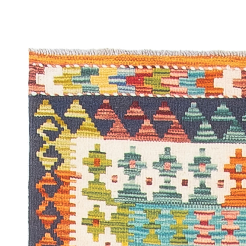 Loper Kelim tapijt - Splash - 280 x 85 cm - veelkleurig