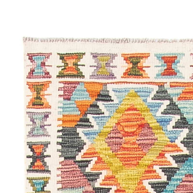 Loper Kelim tapijt - Splash - 281 x 80 cm - veelkleurig