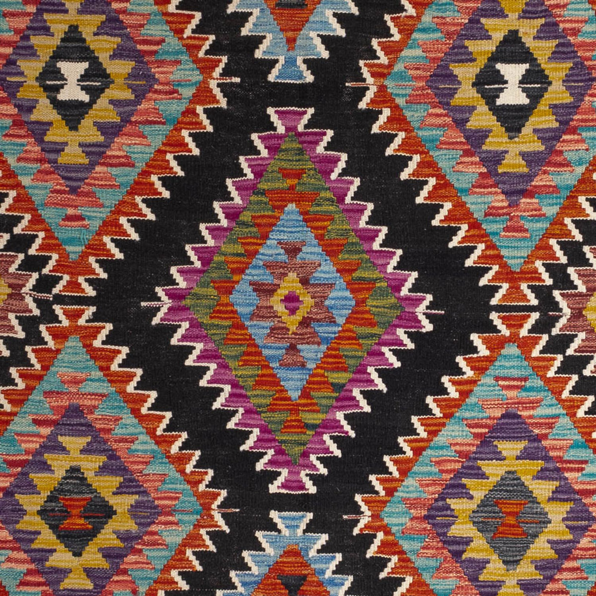 Kelim tapijt - Splash - 244 x 178 cm - veelkleurig