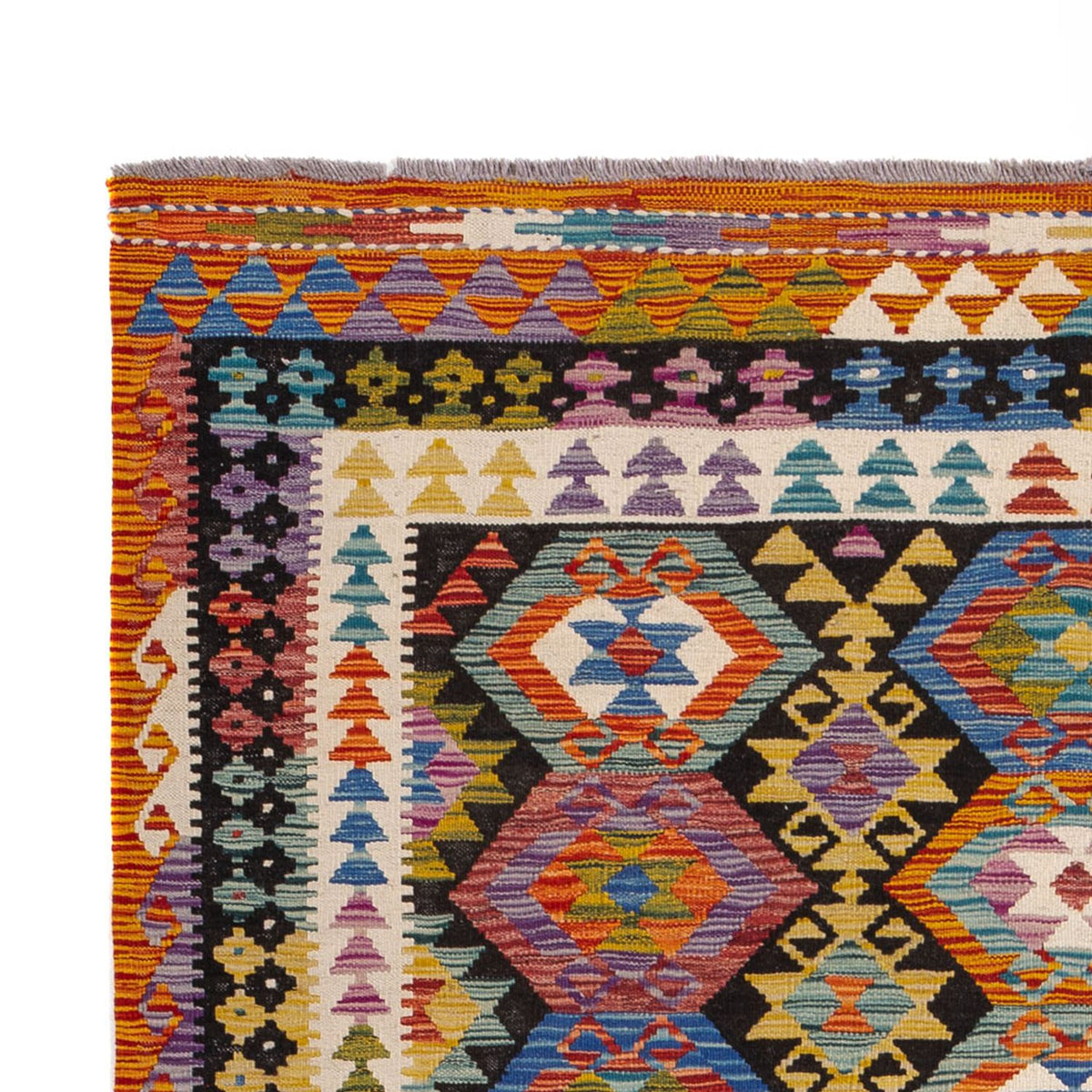 Kelim tapijt - Splash - 250 x 163 cm - veelkleurig
