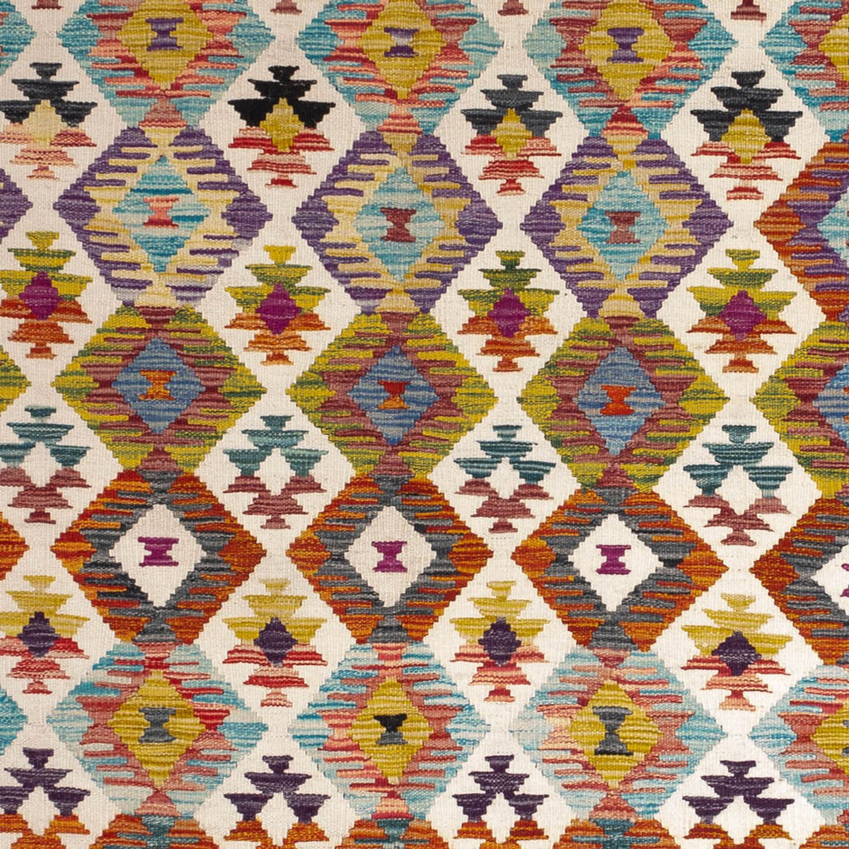 Kelim tapijt - Splash - 243 x 169 cm - veelkleurig