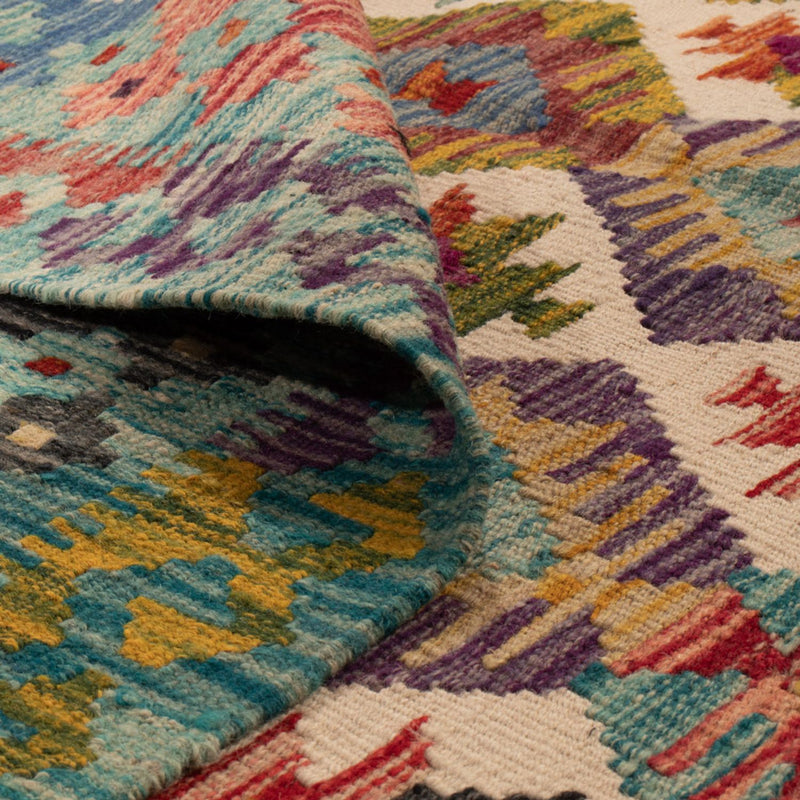 Kelim tapijt - Splash - 243 x 169 cm - veelkleurig