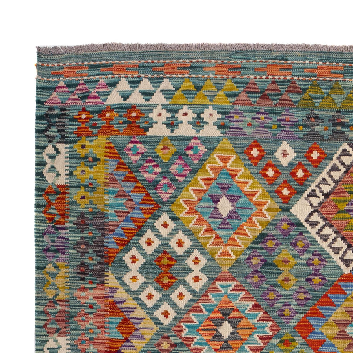 Kelim tapijt - Splash - 248 x 183 cm - veelkleurig