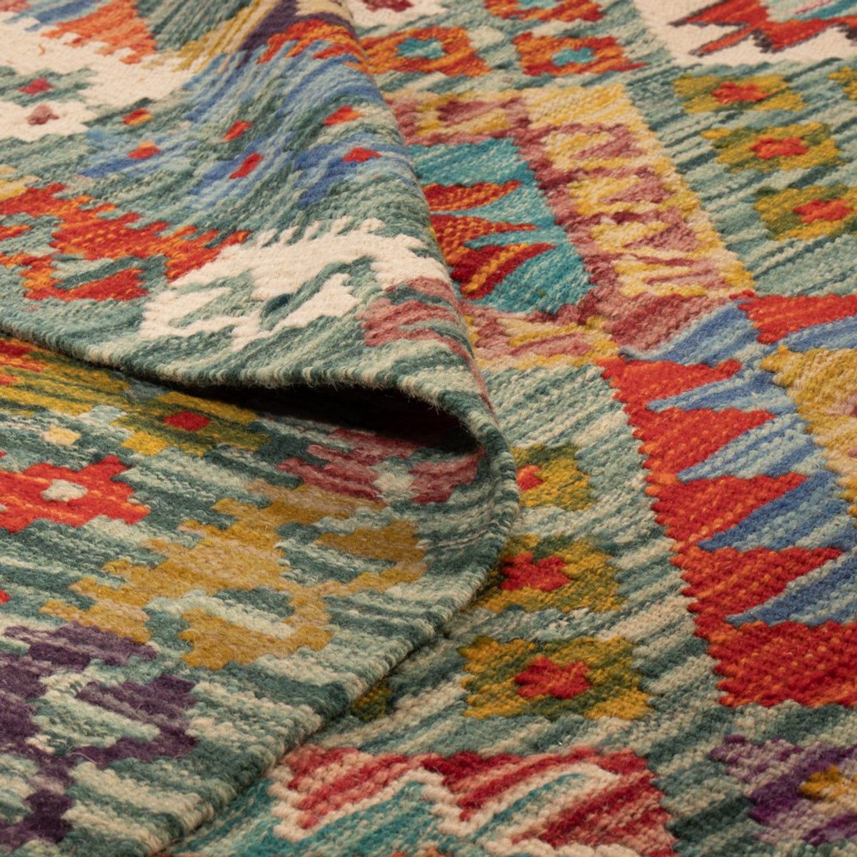 Kelim tapijt - Splash - 248 x 183 cm - veelkleurig