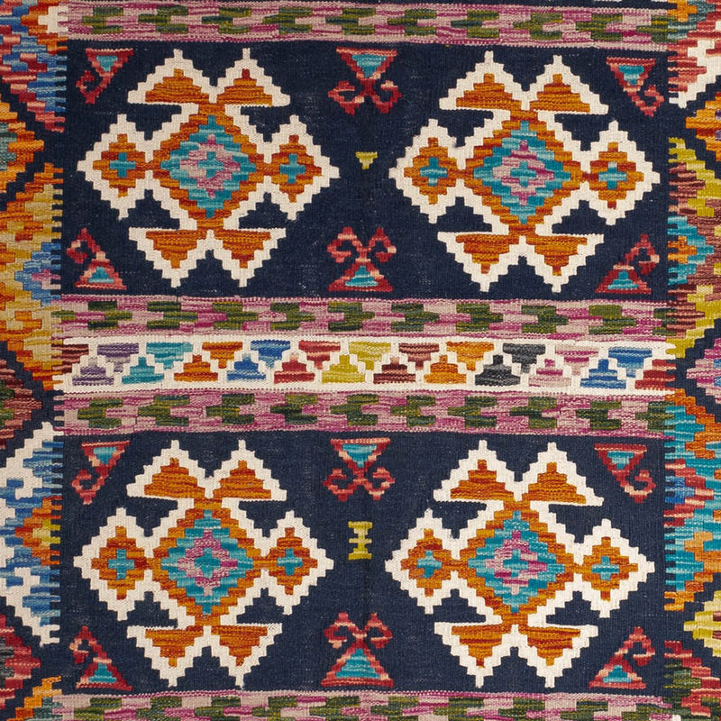 Kelim tapijt - Splash - 247 x 176 cm - veelkleurig