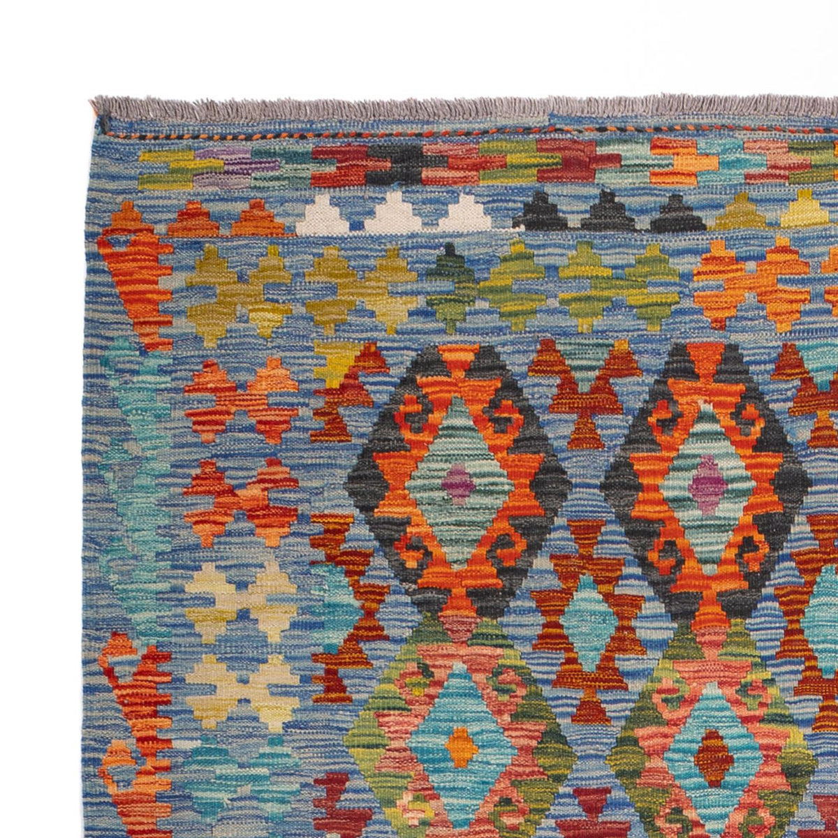 Kelim tapijt - Splash - 241 x 175 cm - veelkleurig