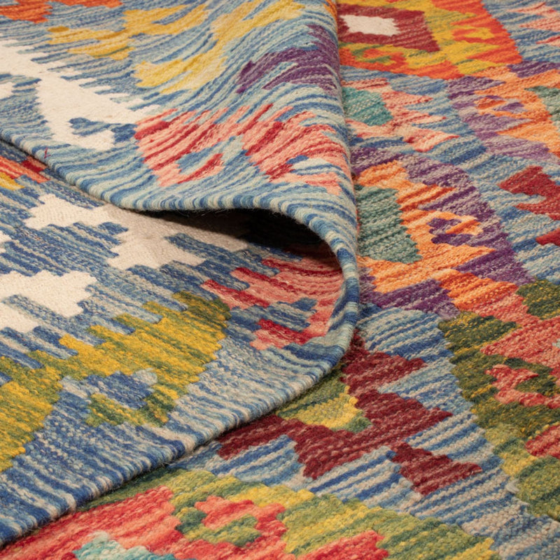 Kelim tapijt - Splash - 241 x 175 cm - veelkleurig
