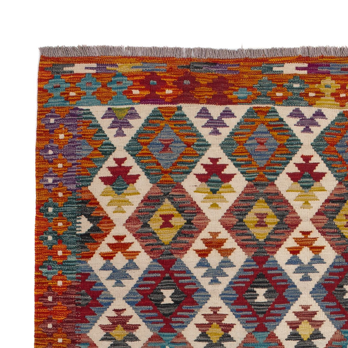 Kelim tapijt - Splash - 245 x 165 cm - veelkleurig