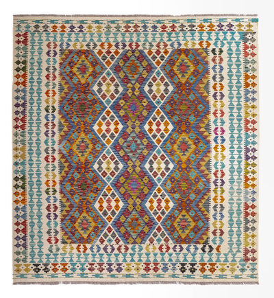 Kilim Maimana Tapijt 203x207cm - Wollen tapijt