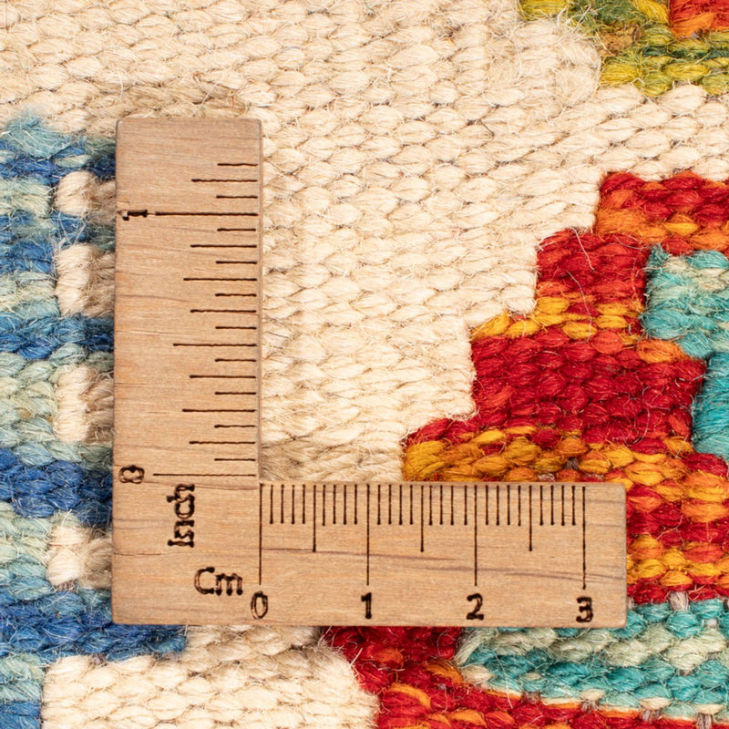 Kelim tapijt - Splash vierkant  - 154 x 154 cm - veelkleurig