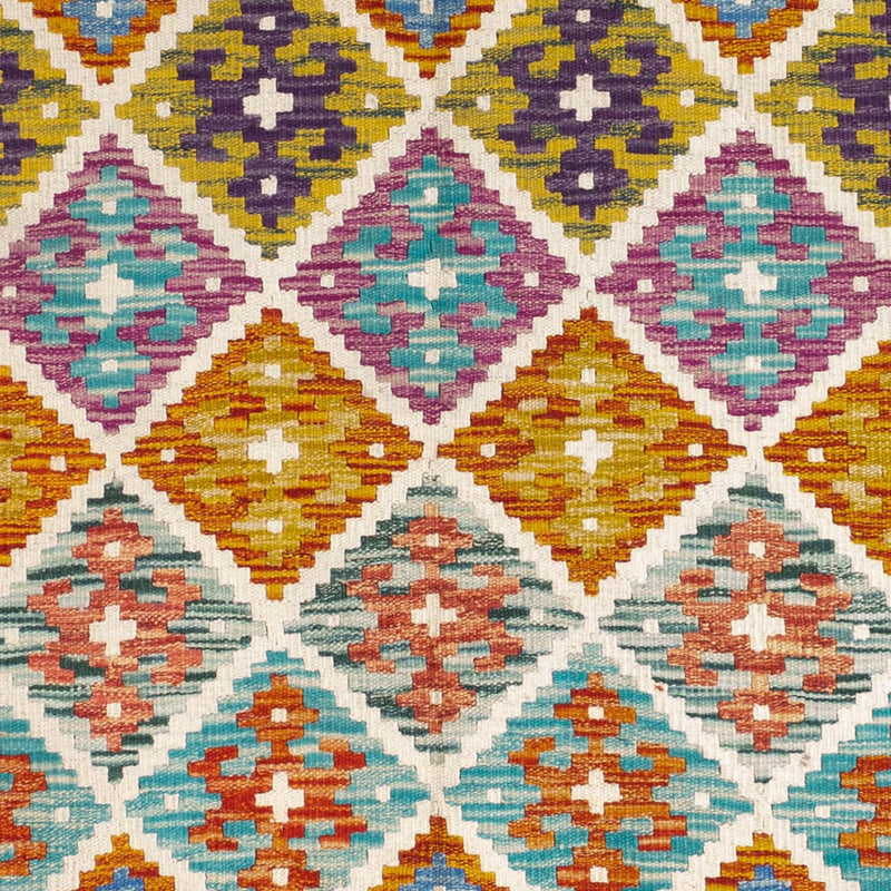 Kelim tapijt - Splash - 158 x 152 cm - veelkleurig