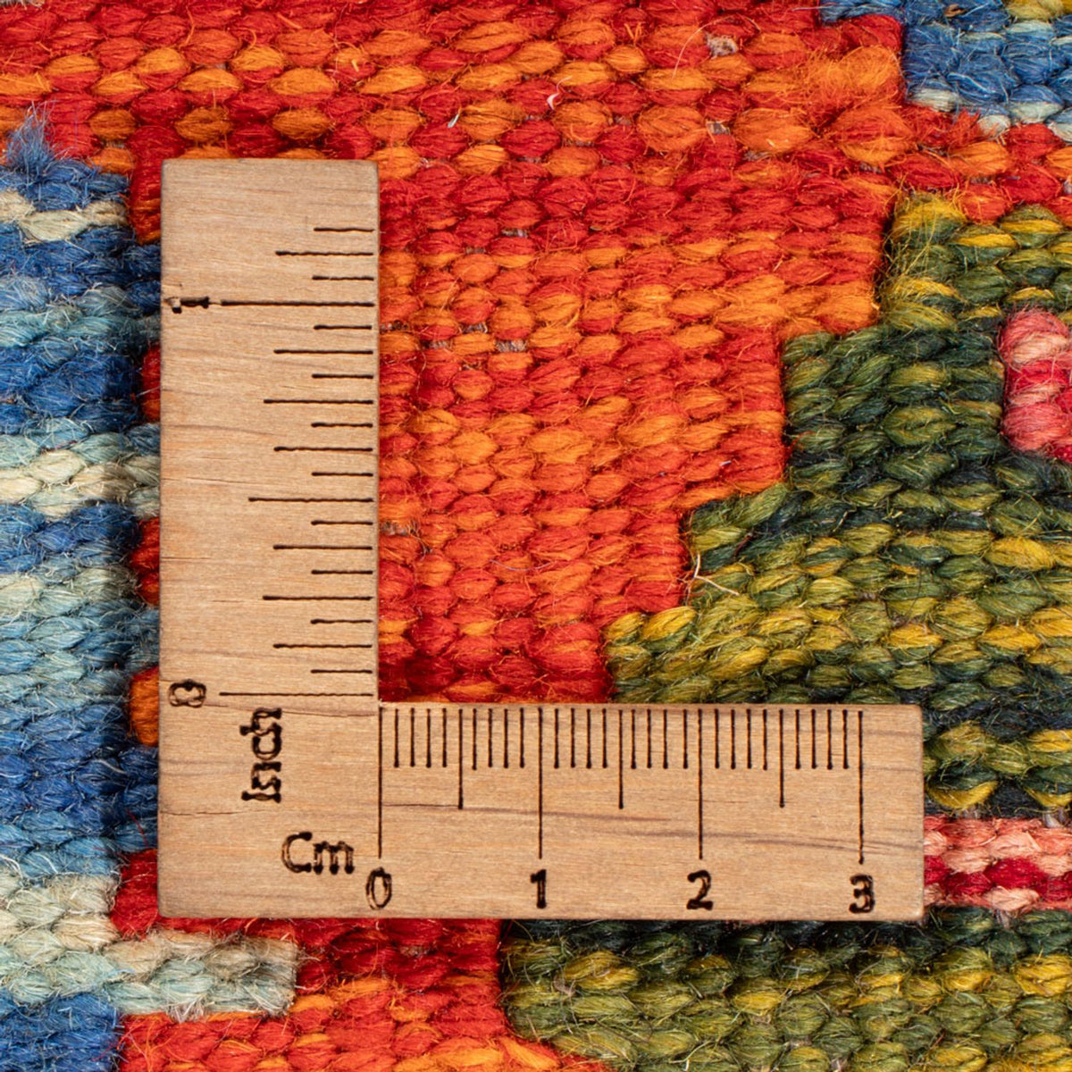 Kelim tapijt - Splash vierkant  - 154 x 152 cm - veelkleurig