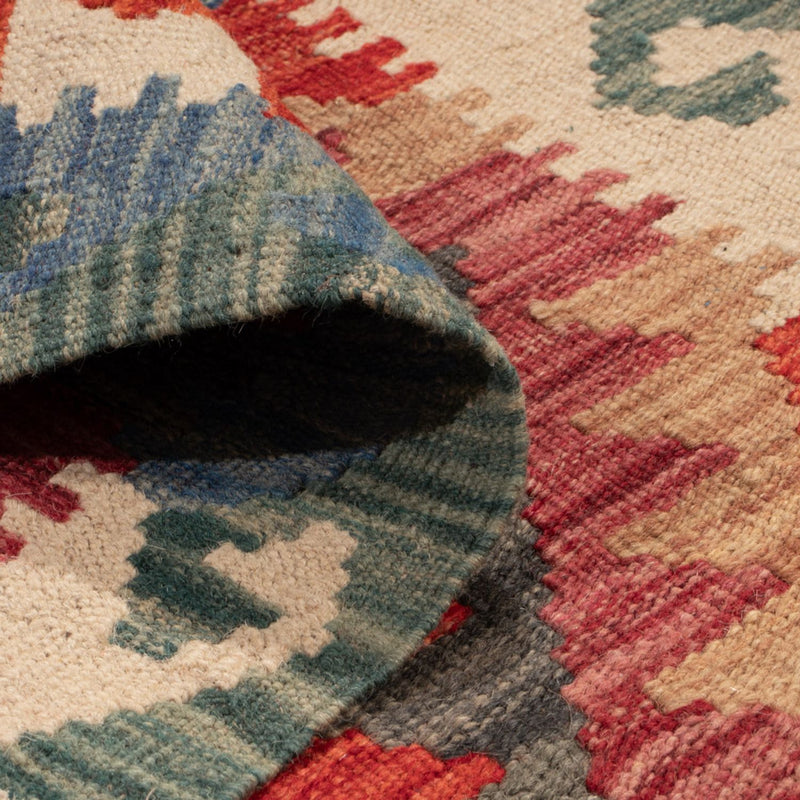 Loper Kelim tapijt - Splash - 244 x 79 cm - veelkleurig