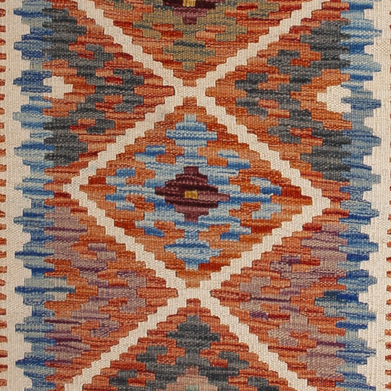 Loper Kelim tapijt - Splash - 246 x 76 cm - veelkleurig