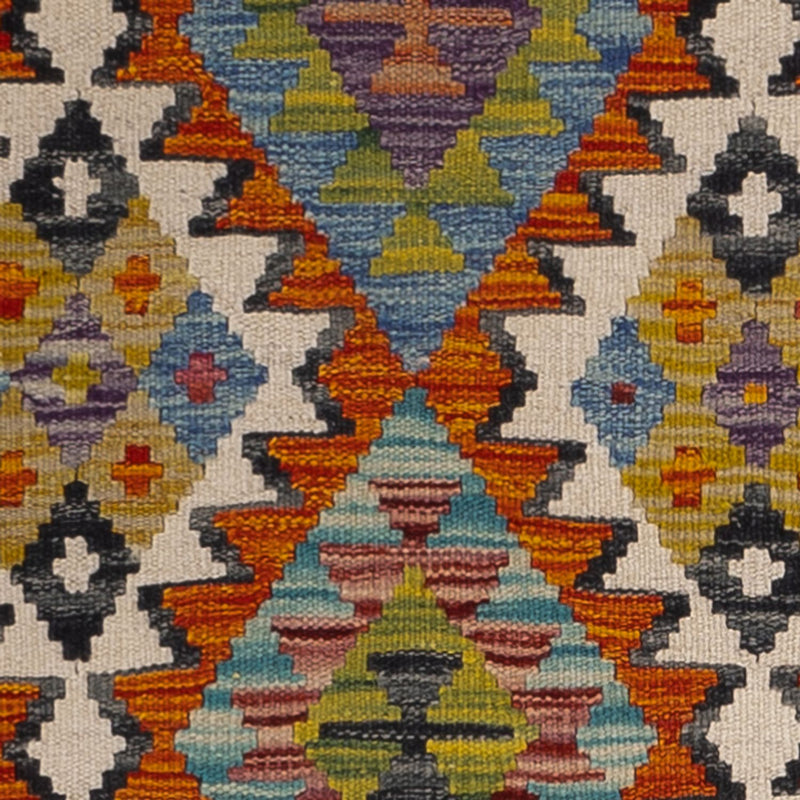 Loper Kelim tapijt - Splash - 193 x 80 cm - veelkleurig