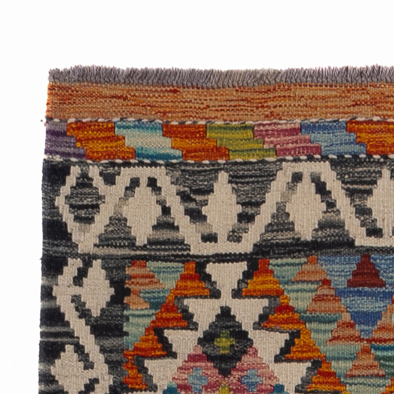 Loper Kelim tapijt - Splash - 193 x 80 cm - veelkleurig