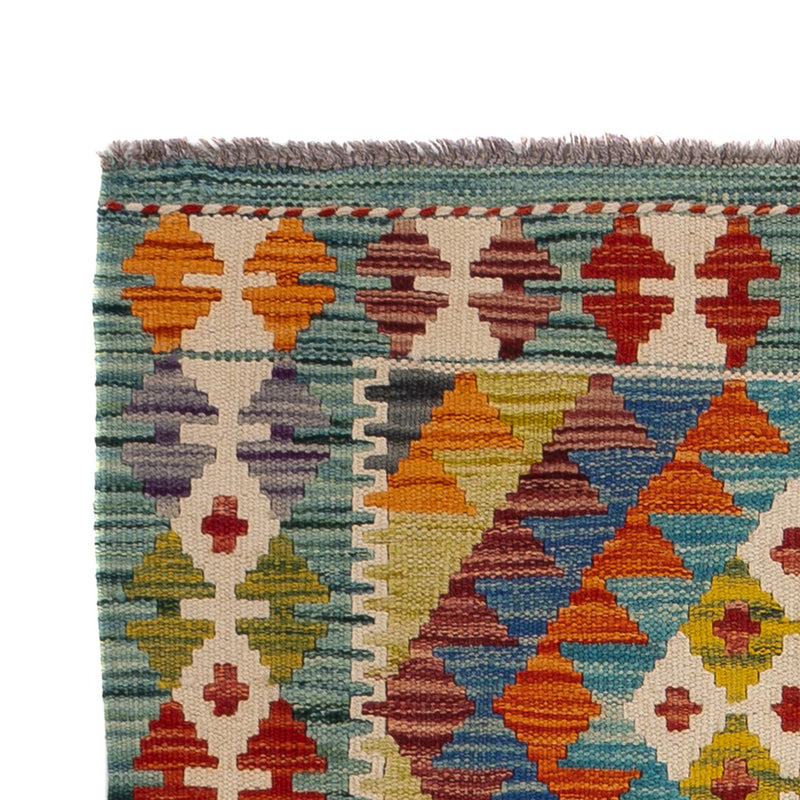 Kelim tapijt - Splash - 123 x 79 cm - veelkleurig