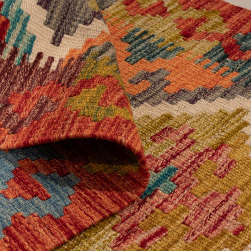 Kelim tapijt - Splash - 127 x 82 cm - veelkleurig