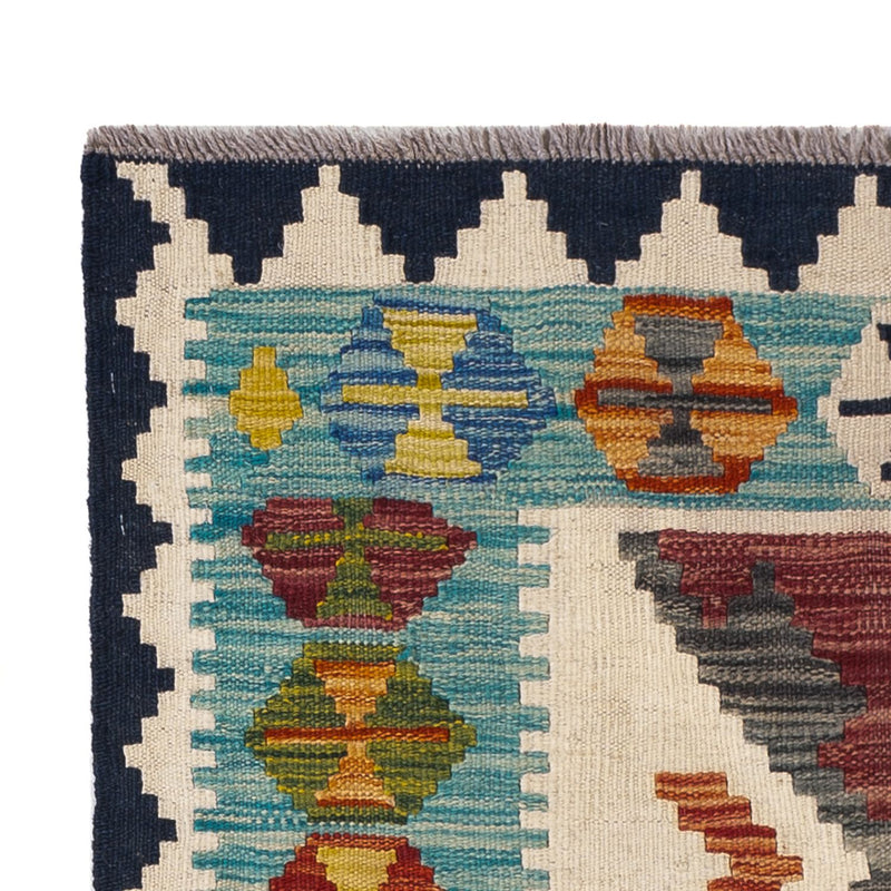 Kelim tapijt - Splash - 130 x 86 cm - veelkleurig