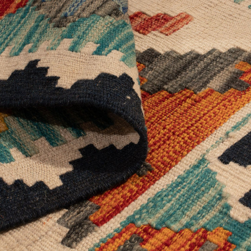 Kelim tapijt - Splash - 130 x 86 cm - veelkleurig