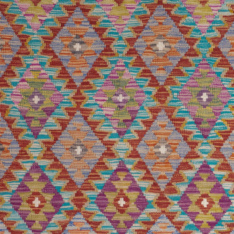 Kelim tapijt - Splash - 198 x 150 cm - veelkleurig