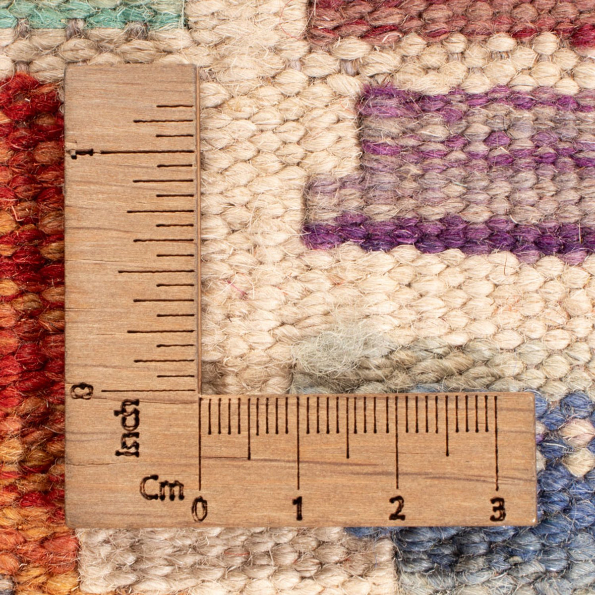 Kelim tapijt - Splash - 198 x 156 cm - veelkleurig