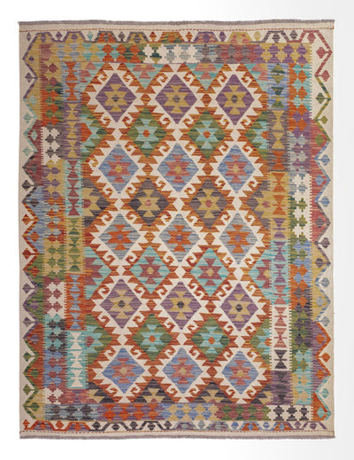 Kilim Maimana Tapijt 153x201cm - Wollen tapijt