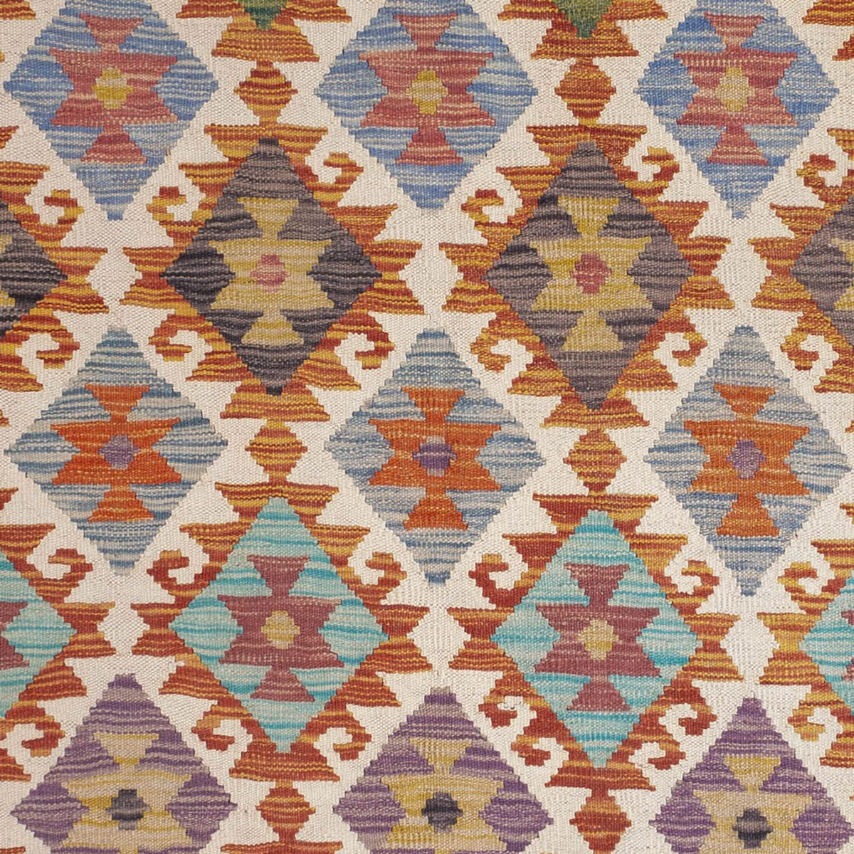 Kelim tapijt - Splash - 201 x 153 cm - veelkleurig