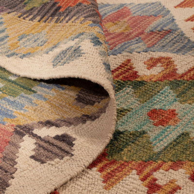 Kelim tapijt - Splash - 201 x 153 cm - veelkleurig
