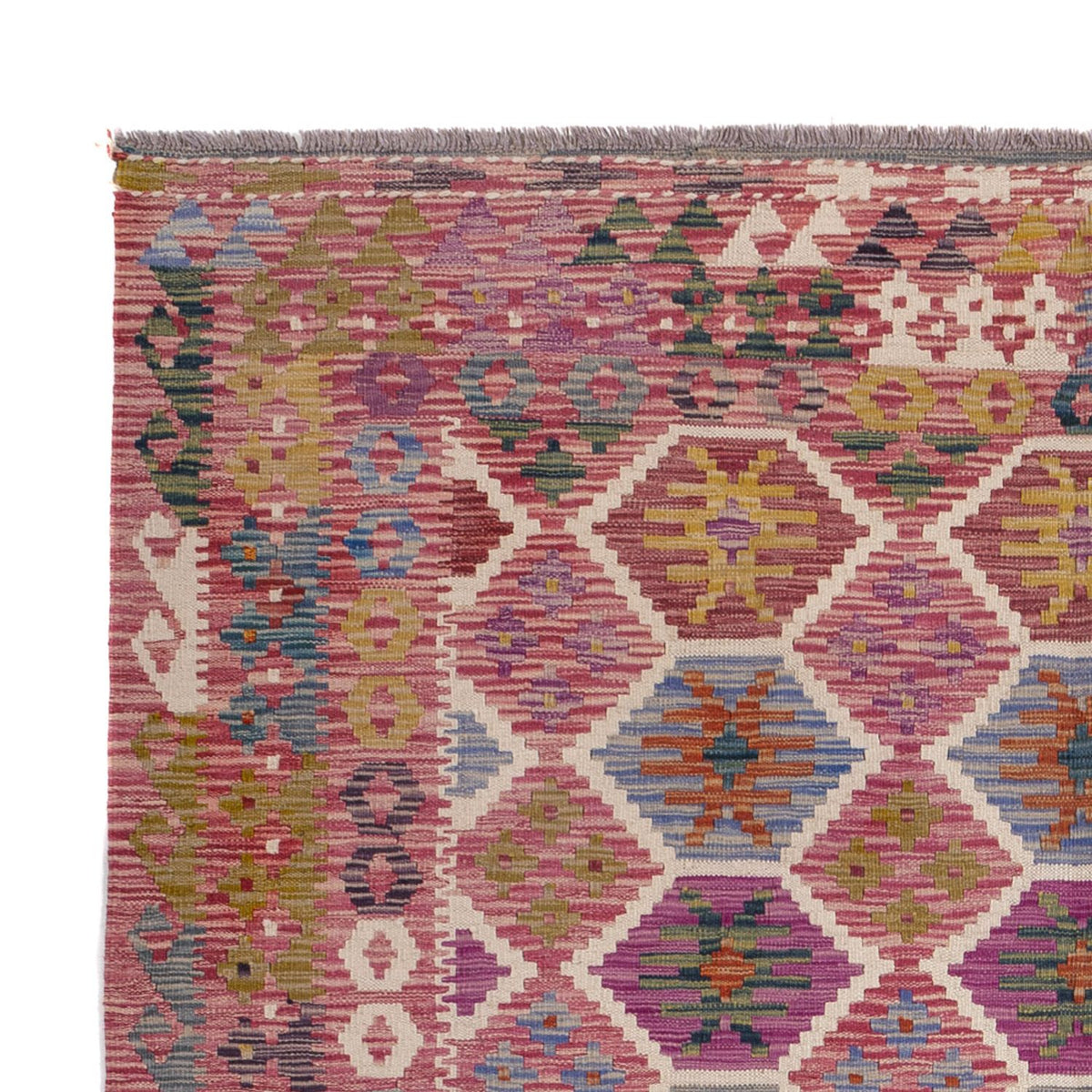 Kelim tapijt - Splash - 254 x 177 cm - veelkleurig