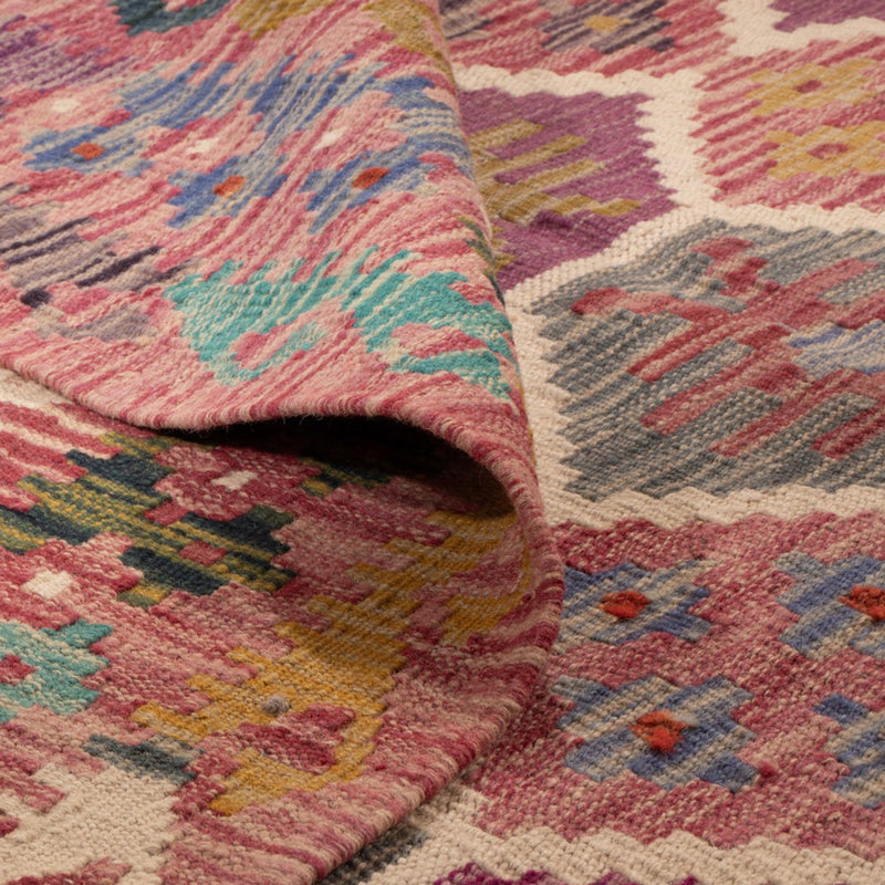 Kelim tapijt - Splash - 254 x 177 cm - veelkleurig