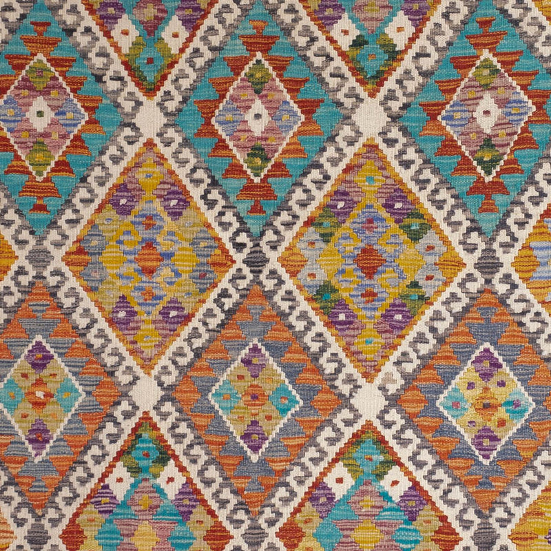 Kelim tapijt - Splash - 246 x 153 cm - veelkleurig