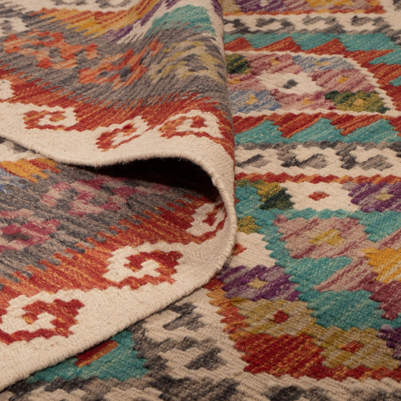 Kelim tapijt - Splash - 246 x 153 cm - veelkleurig