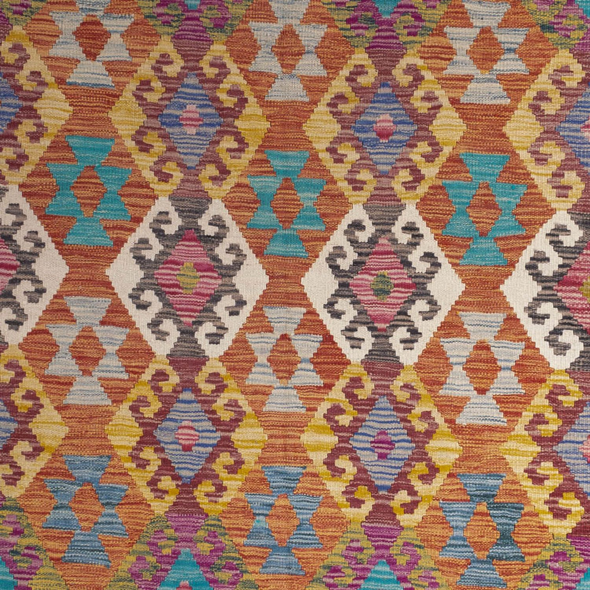 Kelim tapijt - Splash - 253 x 203 cm - veelkleurig