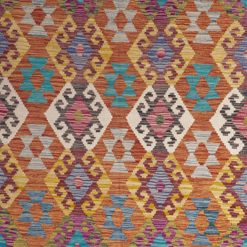 Kelim tapijt - Splash - 253 x 203 cm - veelkleurig