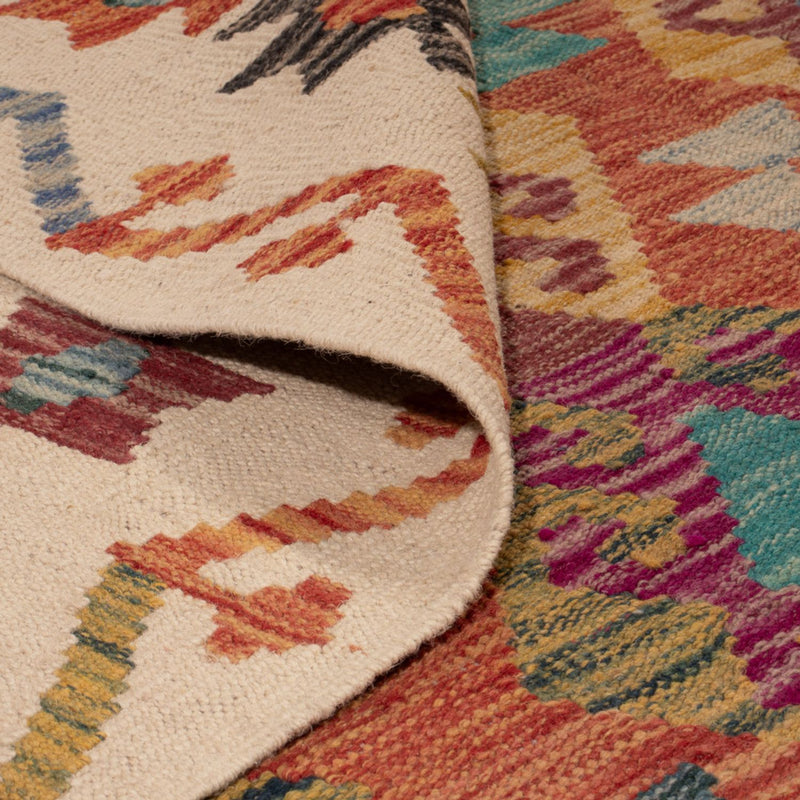 Kelim tapijt - Splash - 253 x 203 cm - veelkleurig