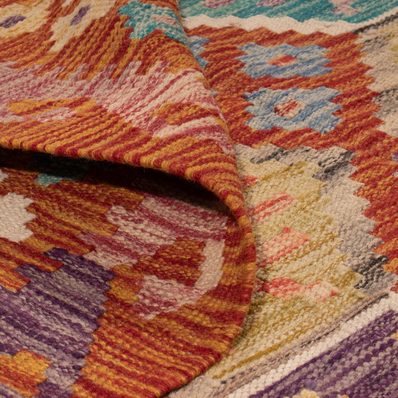 Kelim tapijt - Splash - 247 x 201 cm - veelkleurig