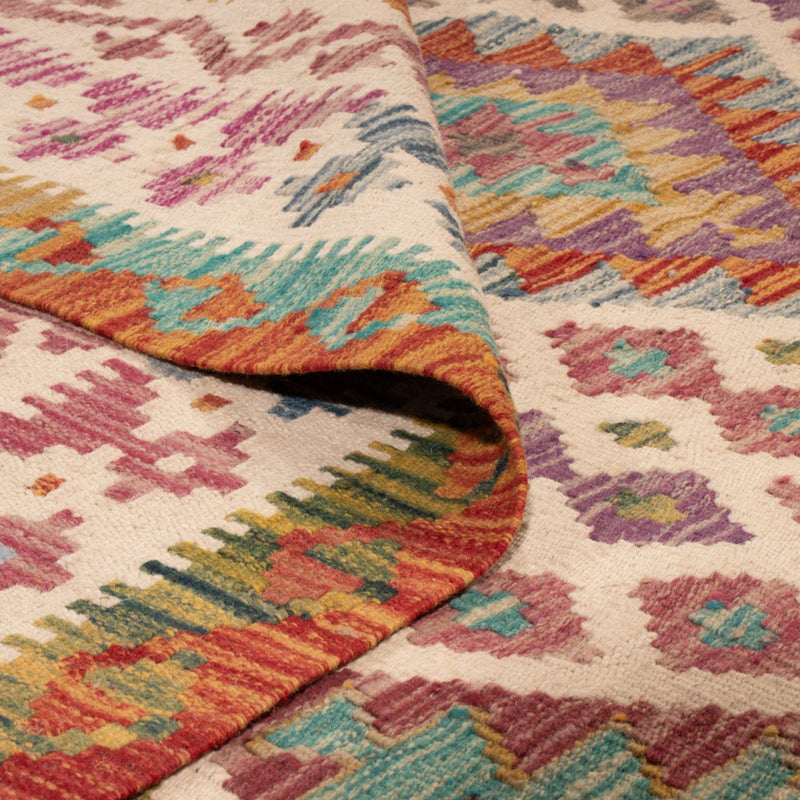 Kelim tapijt - Splash - 243 x 201 cm - veelkleurig