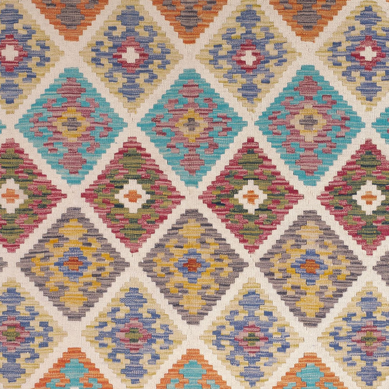 Kelim tapijt - Splash - 246 x 206 cm - veelkleurig